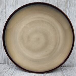 Sango Nova‎ Brown 4933 Chop Plate 12" Platter Swirl Stoneware Modern China